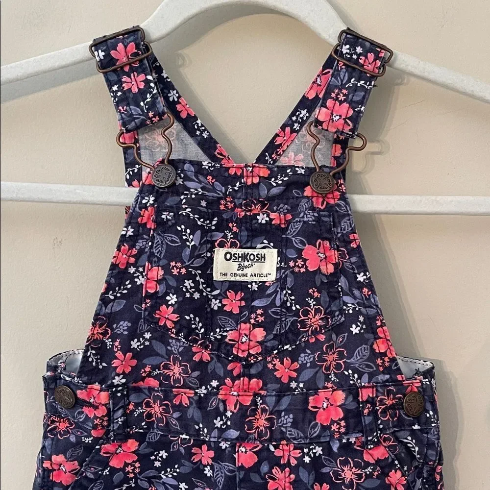 OshKosh B'Gosh Baby Girls' Print Overalls (Baby) Floral - 18 Months V-Back